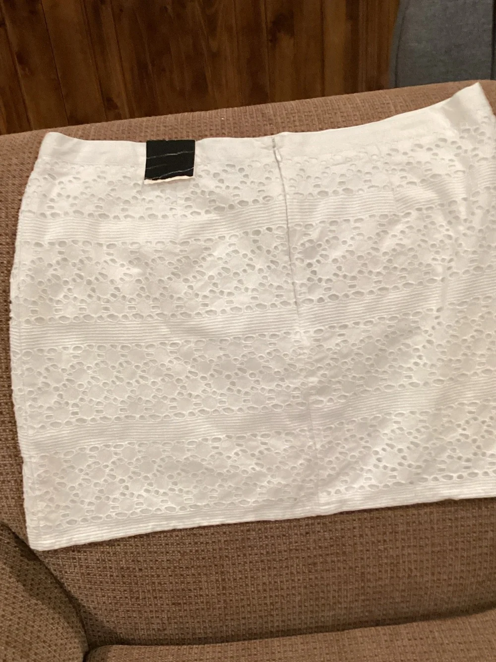 a.n.a White Eyelet Mini Skirt